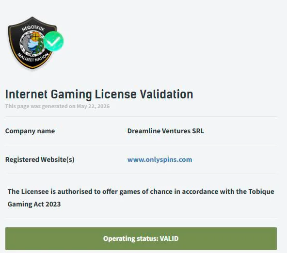 license